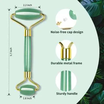 FACEMADE Gua Sha and Jade Roller, Guasha Massage Facial Tool for Eyes, Neck Body Skin Care, Beauty Natural Jade Stone for Relieving Wrinkles and Firming