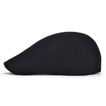 VOBOOM Men's Black Ivy Gatsby Hat for Timeless Style
