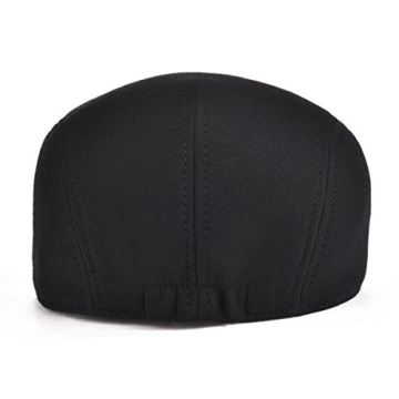 VOBOOM Men's Black Ivy Gatsby Hat for Timeless Style