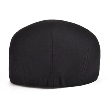 VOBOOM Men's Black Ivy Gatsby Hat for Timeless Style