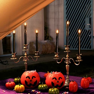 Homemory Flameless Taper Candles with Remote, 6 Pcs