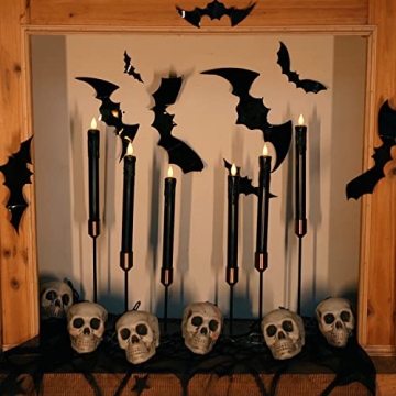 Homemory Flameless Taper Candles with Remote, 6 Pcs