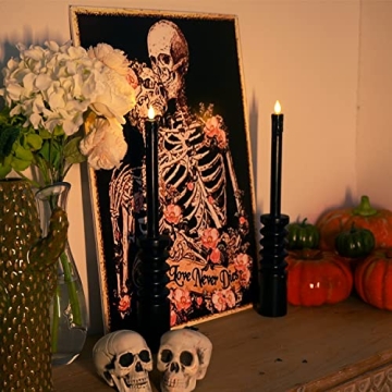 Homemory Flameless Taper Candles with Remote, 6 Pcs