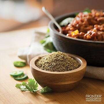 Frontier Co-op Organic Whole Cumin Seed - 1-Pound Bulk Bag with Rich Flavor