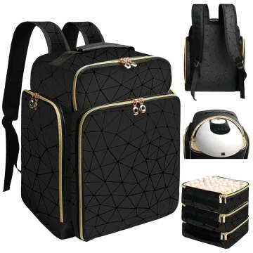 Nail Polish Organizer Backpack - Travel Storage