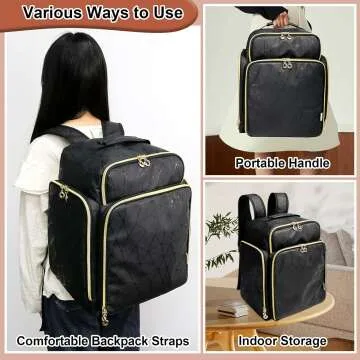 Nail Polish Organizer Backpack - Travel Storage