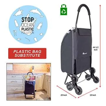dbest products Stair Climber Grocery Cart on Wheels