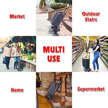 dbest products Stair Climber Grocery Cart on Wheels