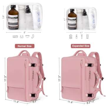 Hanples 40L Travel Backpack for Men and Women - TSA Approved