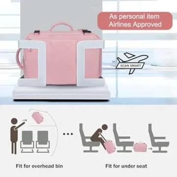 Hanples 40L Travel Backpack for Men and Women - TSA Approved