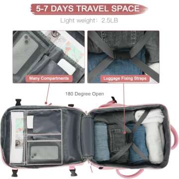 Hanples 40L Travel Backpack for Men and Women - TSA Approved