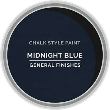 General Finishes MMBP Chalk Paint, 1 Pint, Midnight Blue - Versatile & Durable Finish
