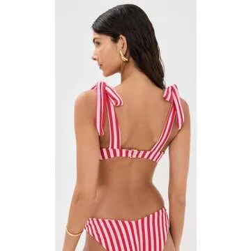 Beach Riot Women's Blair Bikini Top in Candy Cane Stripes