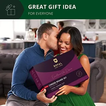 Royal Craft Wood Bamboo Cheese Board with Serving Trays