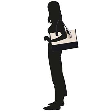 VANESSA ROSELLA Beach Tote Bag Large - Chic Tote Bag for Pool Gym Travel Cruise Picnic Road Trip (Black - Cabana Life)