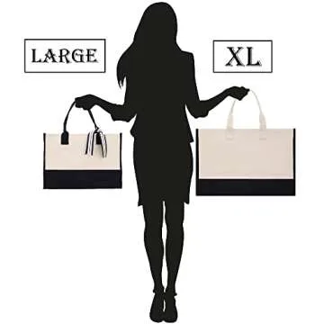 VANESSA ROSELLA Beach Tote Bag Large - Chic Tote Bag for Pool Gym Travel Cruise Picnic Road Trip (Black - Cabana Life)