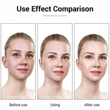 L E D Face Mask Light Therapy, 7 Colors Therapy Mask, Red & Blue for Face, Skin Care, Portable Rechargeable