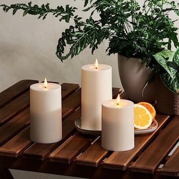 Outdoor Flameless Candles Set for Elegant Entertaining