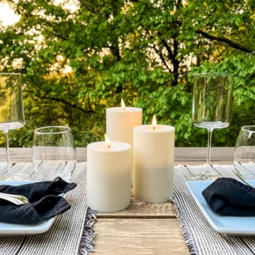 Outdoor Flameless Candles Set for Elegant Entertaining