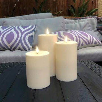 Outdoor Flameless Candles Set for Elegant Entertaining
