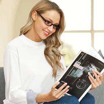 EYEGUARD Readers 4 Pack of Thin and Elegant Womens Reading Glasses with Beautiful Patterns for Ladies 1.25
