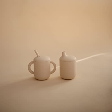 Mushie Silicone Training Cup & Straw for Toddlers