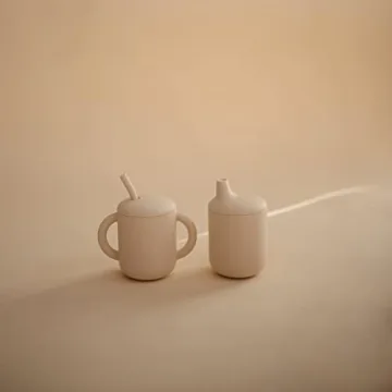 Mushie Silicone Training Cup & Straw for Toddlers