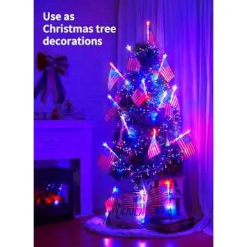 Brightown 4th of July Outdoor Decorative Lights Enhancing Celebrations