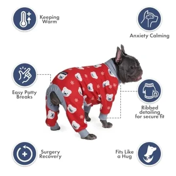 Spark Paws Christmas Dog Pajama - Ultra Soft & Stretch