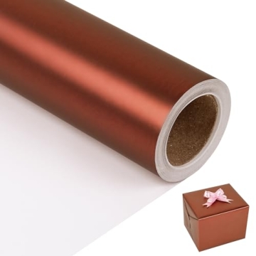 NESCCI Matte Metal Brown Wrapping Paper, Solid Color Paper,Gift Wrapping Paper,Perfect for Wedding,V...
