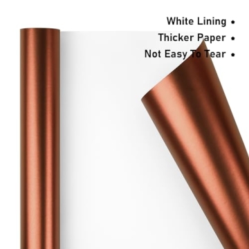 High Quality Matte Metal Brown Wrapping Paper for Gifts