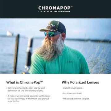 SMITH Optics Lowdown Steel Sunglasses – Performance Sports Active Sunglasses For Running or Everyday Wear – For Men & Women – Black + Black ChromaPop Polarized Lenses