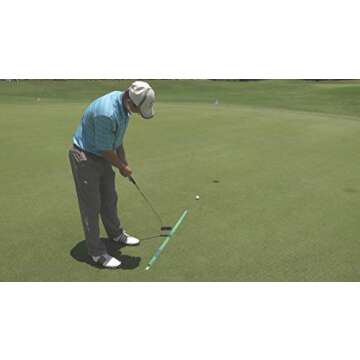 TPK Golf Training Aids - The Putting Stick Pro - Putting Training Aid for Golf Putting Practice with Eyeline Putting Mirror - Endorsed by Golf Instructors & Used by Tour Pros Worldwide