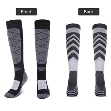 Kuyou Ski Socks: Thermal Knee High Warm Winter Gear