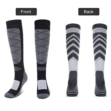 Kuyou Ski Socks: Thermal Knee High Warm Winter Gear
