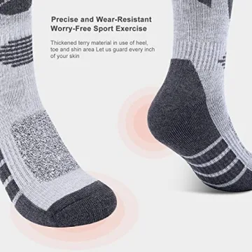 Kuyou Ski Socks: Thermal Knee High Warm Winter Gear