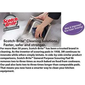 Scotch-Brite 105 Scouring Pads - Fast & Durable Cleaning