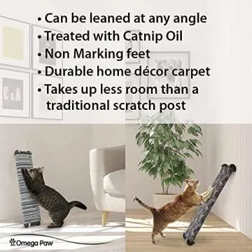 Omega Paw Lean-it Scratching Post for Cats 25 Inch