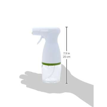 Prepara for Kitchen and Grill, Simply Mist, Glass Healthy Eating Trigger Oil Sprayer, one size, White