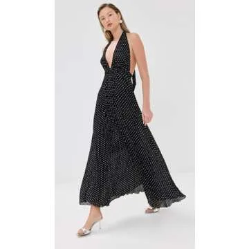 Shop Lioness District Maxi Dress Onyx Polka - Women's Elegance