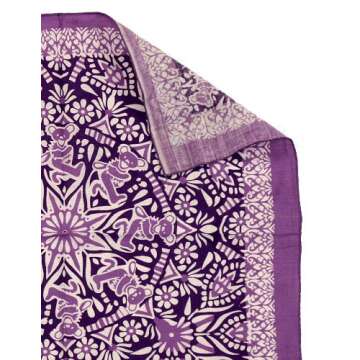 Sunshine Joy Grateful Dead Dancing Bear Mandala Bandana Purple
