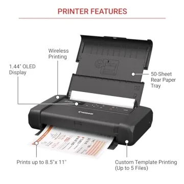 Canon PIXMA TR150 Wireless Portable Printer for Easy Printing
