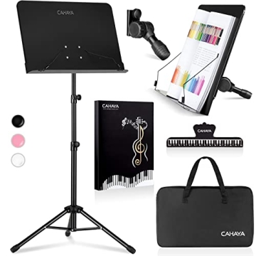CAHAYA 5 in 1 Adjustable Music Stand Set