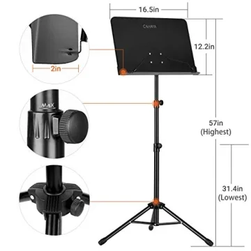 CAHAYA 5 in 1 Adjustable Music Stand Set