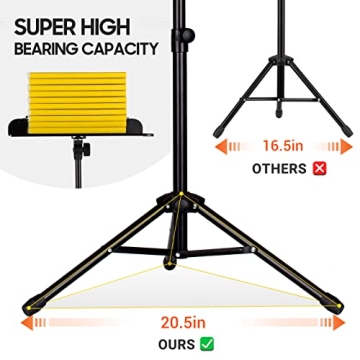 CAHAYA 5 in 1 Adjustable Music Stand Set