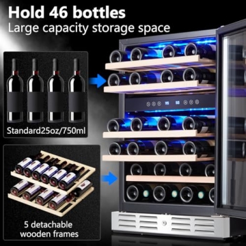 Kalamera 24 inch Wine Cooler with Dual Zone Temperature