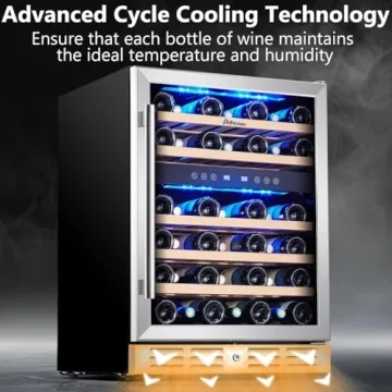 Kalamera 24 inch Wine Cooler with Dual Zone Temperature