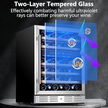 Kalamera 24 inch Wine Cooler with Dual Zone Temperature