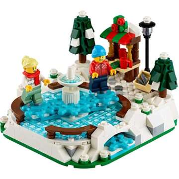 LEGO Ice Skating Rink - Interactive Holiday Fun
