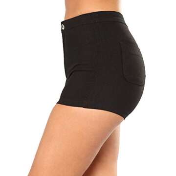 Govc Women's High Waisted Jean Shorts - Comfortable Summer Style